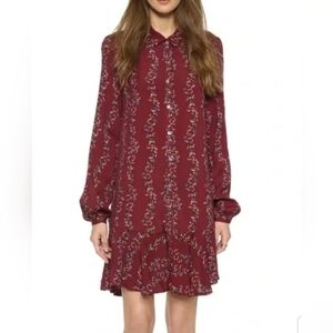 Free People Slubby Crinkle Button Down Shirtdress Size XS